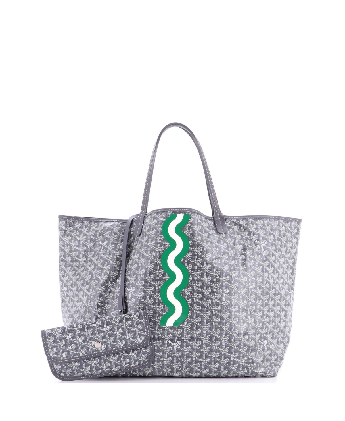 Pre-Owned Goyard Gm Saint Louis Tote Printed Coated Canvas