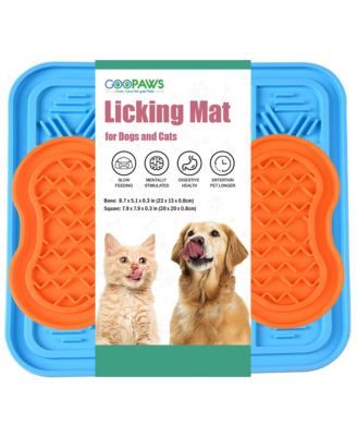 Licking Mat: 2pk - Orange & Blue