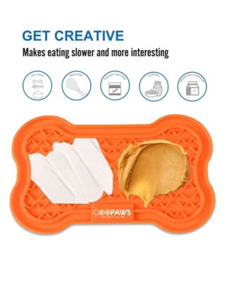 Licking Mat: 2pk - Orange & Blue