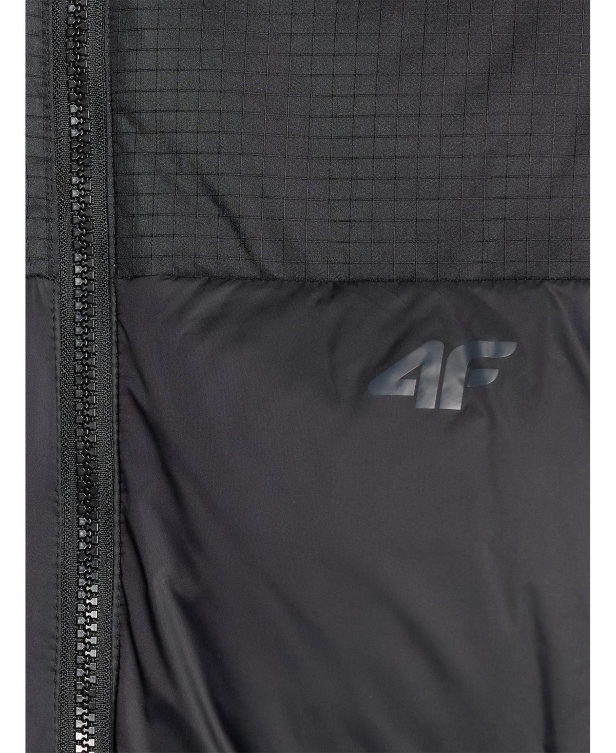 4F Men's padded jacket with synthetic filling - black