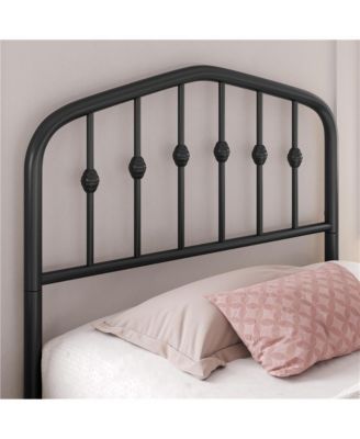 Modern Twin Size Metal Bed Frame with Arched Headboard & Footboard, Underbed Storage, Heavy Duty Slats – Bed Frame
