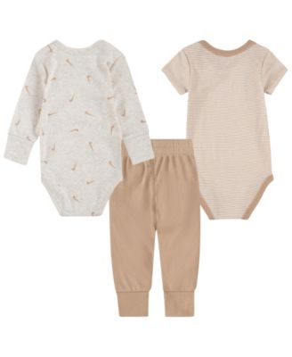 Baby Boys' and Girls' Crewneck Bodysuits and Pants, 3-Piece Set