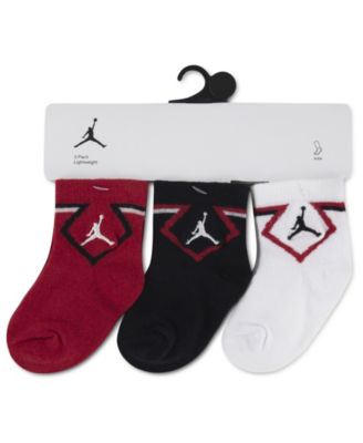 Baby Boys' Diamond Ankle Socks, 3-Pack Set
