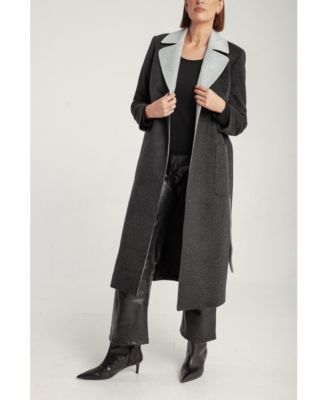 Women's Cashmere Belted Wrap Coat