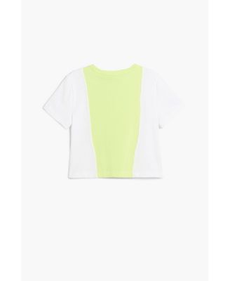 Girls Girls's Two-tone Mickey and Minnie Mouse T-shirt