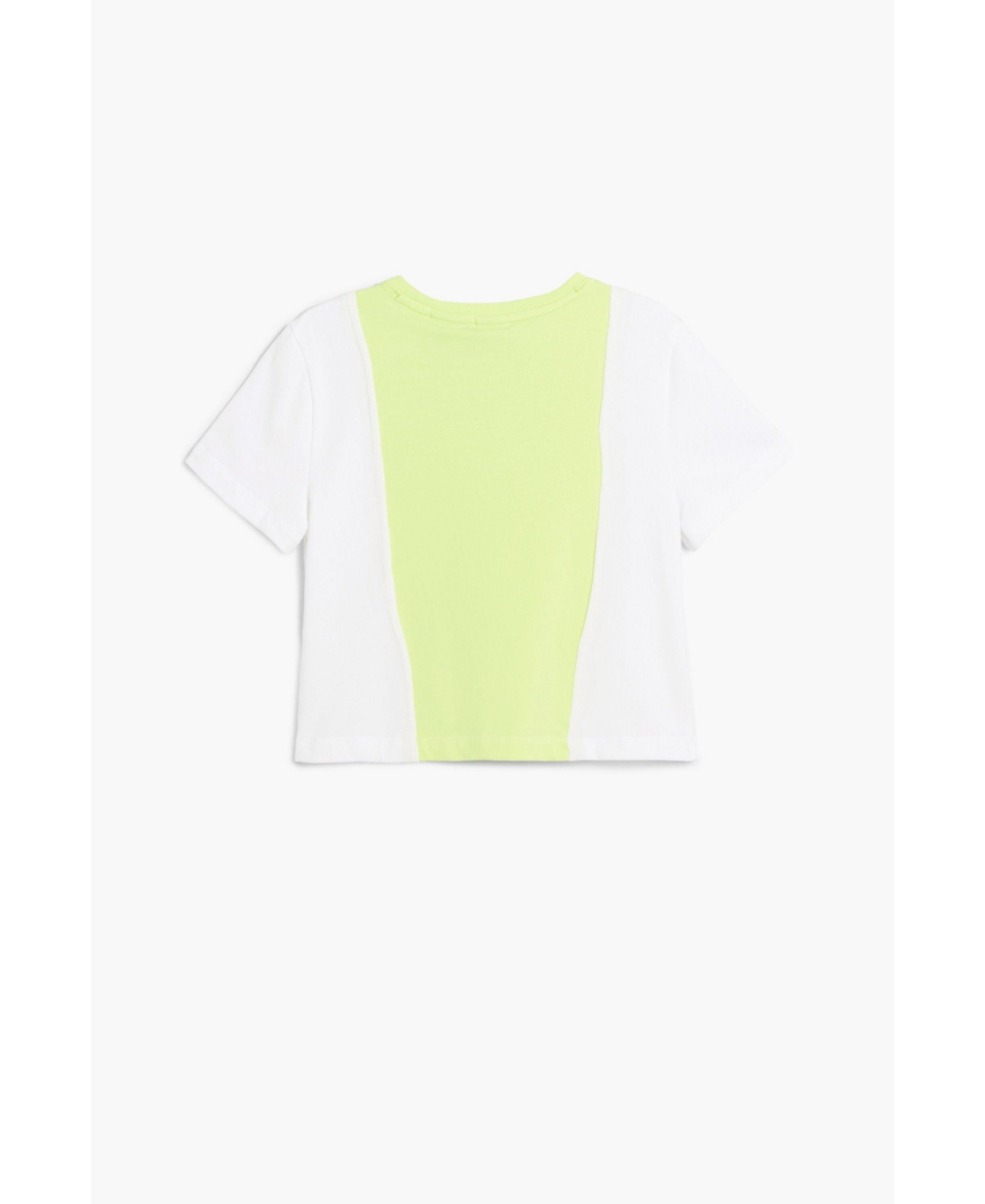 Desigual Girls Girls's Two-tone Mickey and Minnie Mouse T-shirt