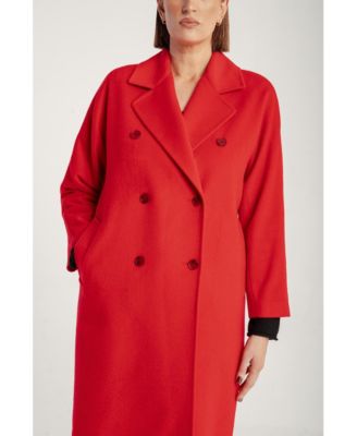 Women's Cashmere Double Breasted Long Coat