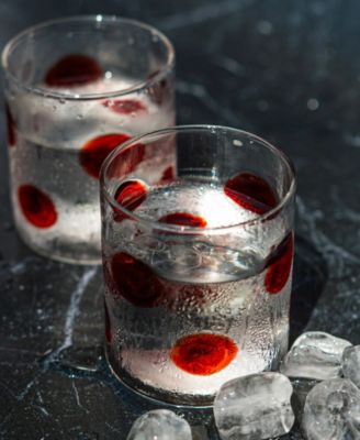 Drop Old Fashioned Whiskey Glasses, Set of 2