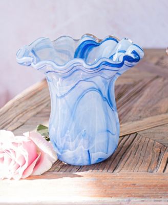 Onda 32 oz. Glass Small Tulip Vase