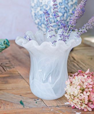 Onda 32 oz. Glass Small Tulip Vase