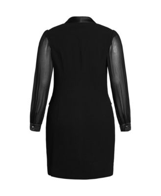 Women's Tux Seduction Mini Dress