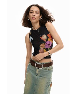 Women's Tulle floral T-shirt