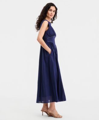 Women's Sleeveless Shirred Dress