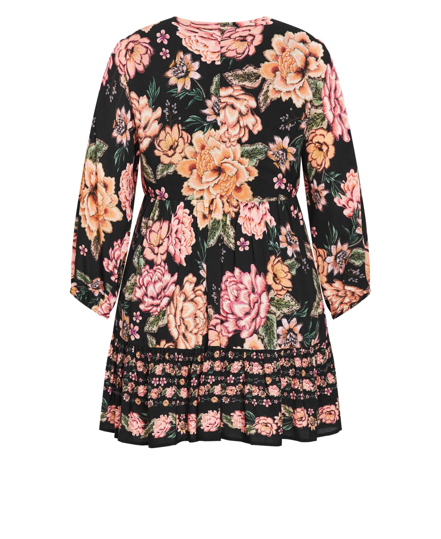 Plus Size Devine Mini Border Dress