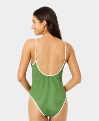 Women's Wide Rib High-Leg One-Piece Swimsuit