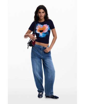 Women's Balloon jeans with seams