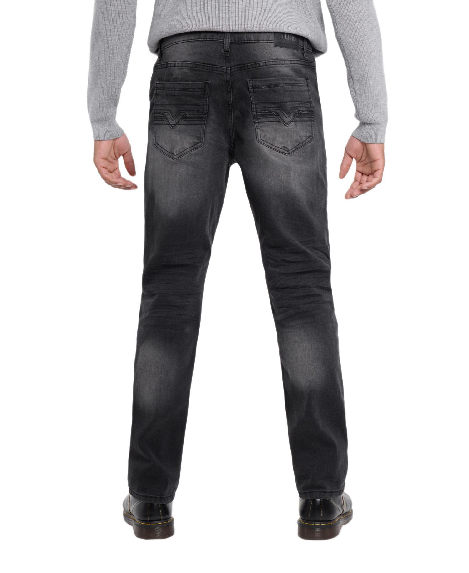 Men's Pieced Pockets Slim Fit Jeans
