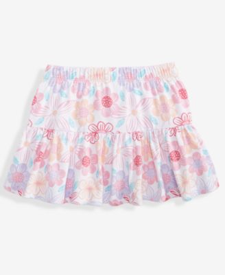 Girls' Toddler 12M-5T Tropical Floral-Print Scooter Skirt