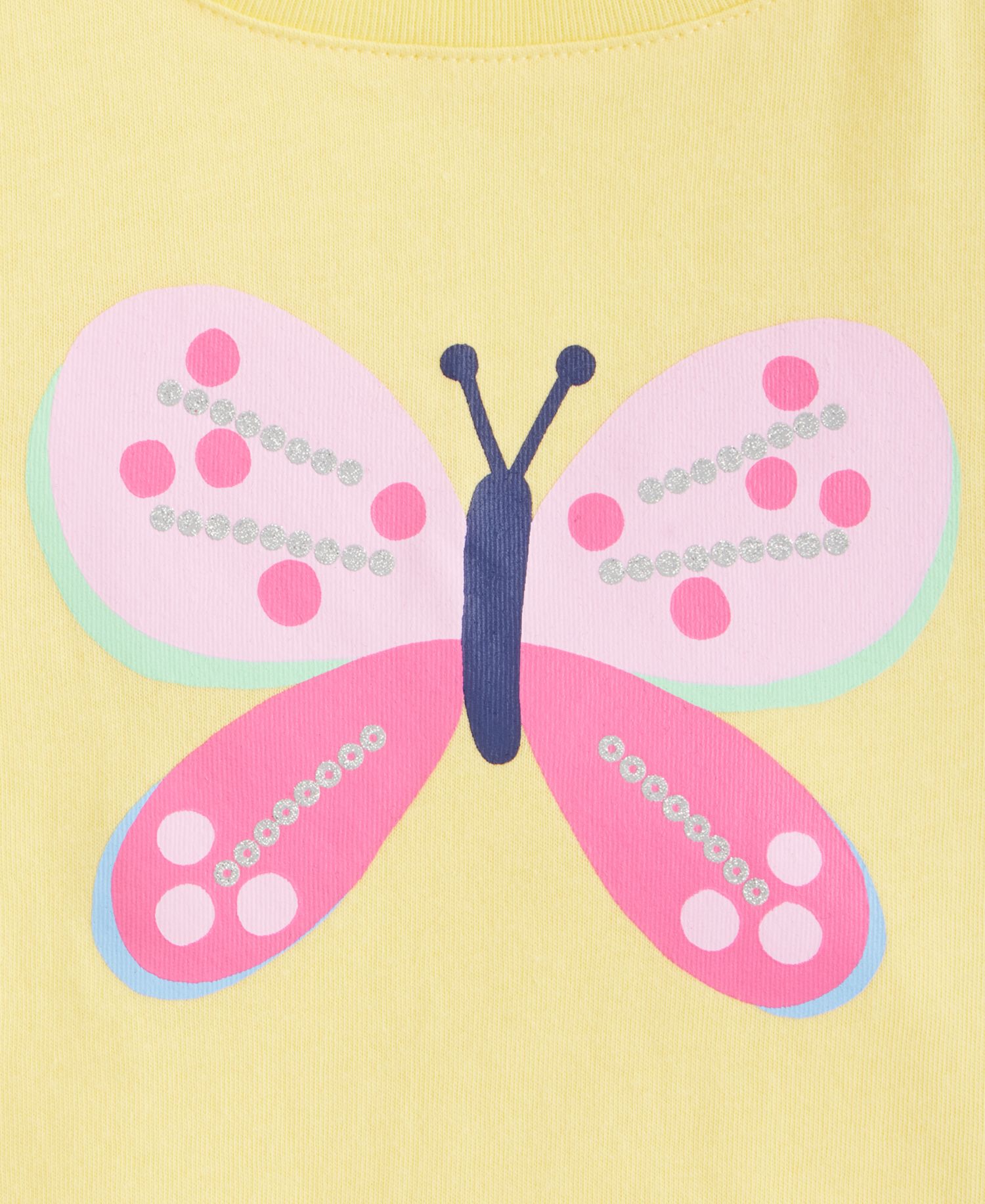 Girls' 12M-5T Butterfly Tee