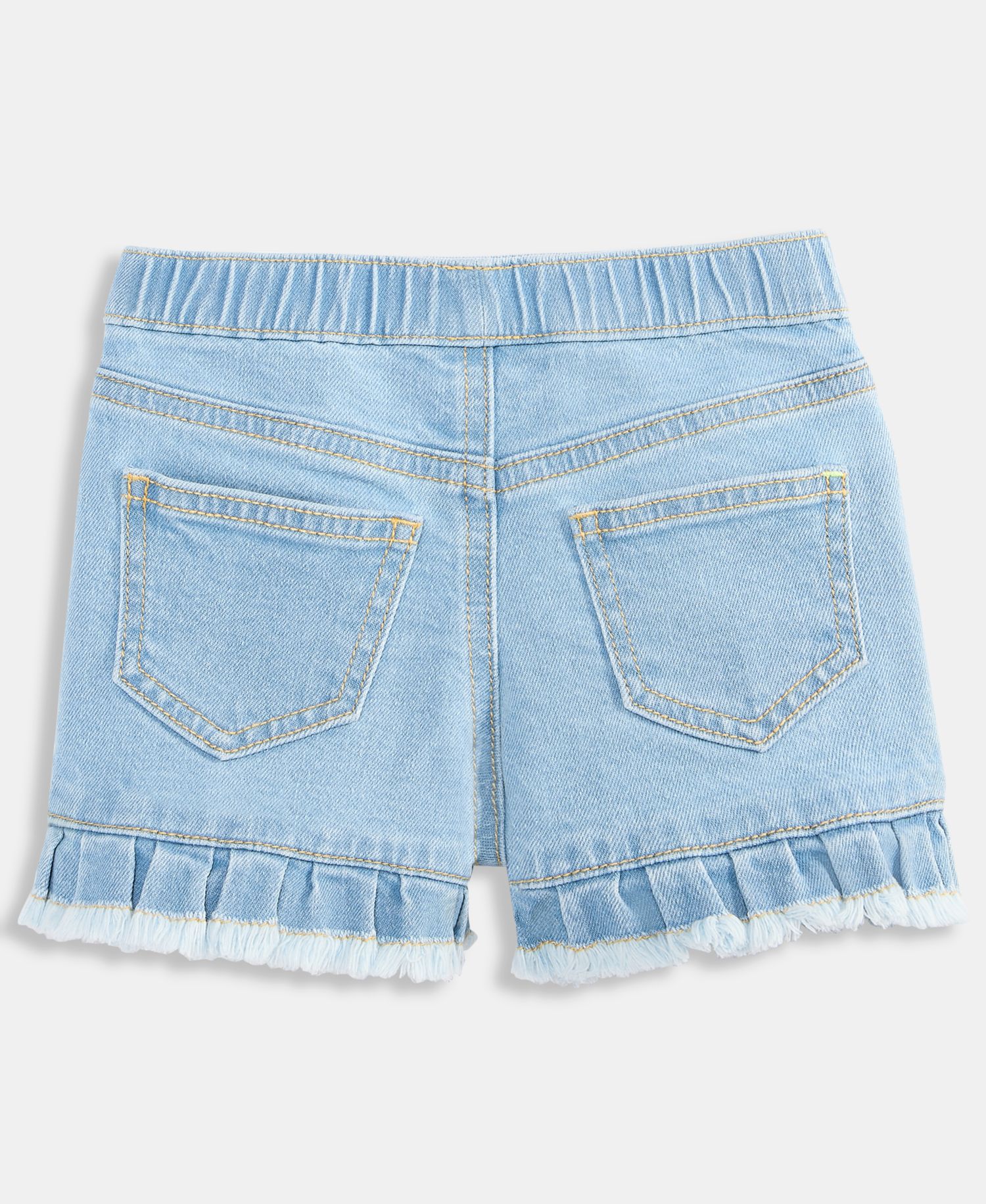 Girls' 12M-5T Denim Ruffled Shorts