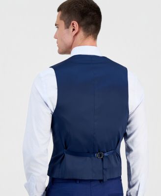 Men's Slim-Fit Wool Suit Separates Vest 