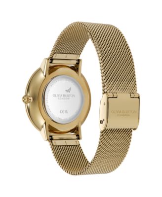 Women's Celestial Nova Gold Tone Stainless Steel Mesh Bracelet Watch, 35mm