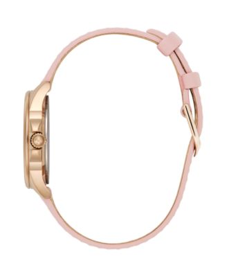 Women's Azure Rose Leather Strap Watch, 30mm