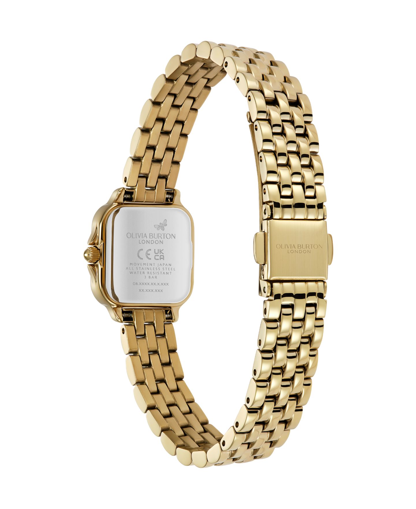 Женские часы Olivia Burton Mini Grosvenor Gold Tone Stainless Steel Bracelet Watch, 20mm — фото 4