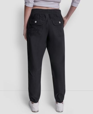 Women's High Rise Bungee Waist Seamed Joggers