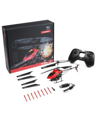 2.4G RC Helicopter with Lights, 6-Axis Gyro, Auto Hover & Crash Proof Design