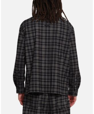 Men's Plaid Corduroy Shirt Jacket