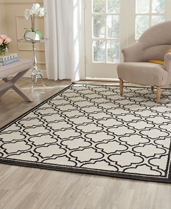 Safavieh - Amherst Indoor/Outdoor AMT412A Ivory/Light Green 4' x 6' Area Rug