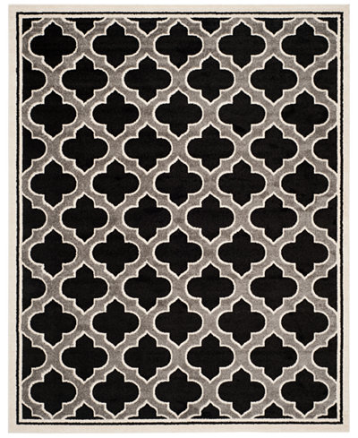 Safavieh Amherst Indoor/Outdoor AMT412G Anthracite/Ivory Area Rugs