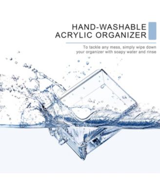 6 Drawer Clear Organizer Case for Cosmetics, Makeup and Jewelry (4 Large, 2 Small Drawers)