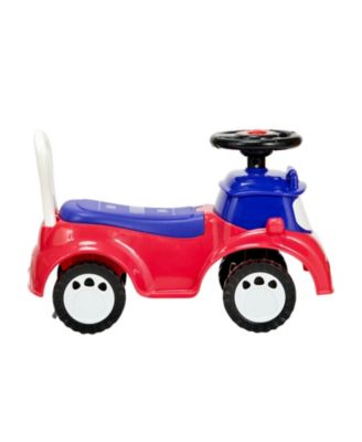 Toddler Ride On Car with Sounds Storage and Anti Tip Design