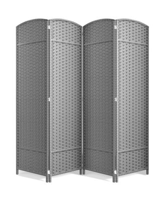 4 Panel Room Divider Panel - Extra Wide Double Hinged Panels - Folding Privacy Screens
