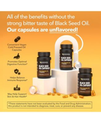 Black Seed Oil + Turmeric Liquid Capsules, 60ct