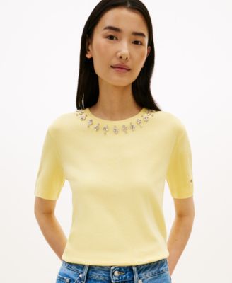 Women's Ribbed Bling T-Shirt