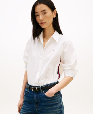 Women's Long-Sleeve Collared Shirt