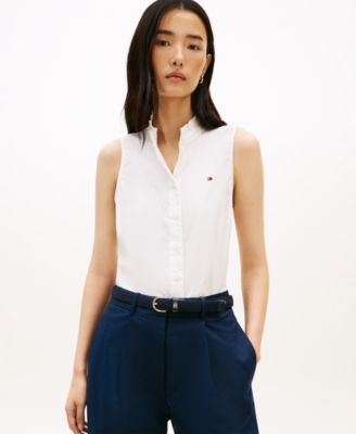 Women's Classic Frill Sleeveless Shirt