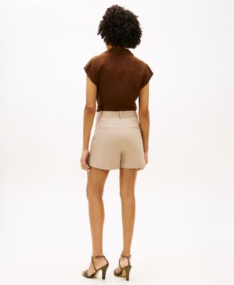 Women's Preppy Slim Straight Shorts