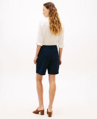 Women's Twill Slim Straight Shorts