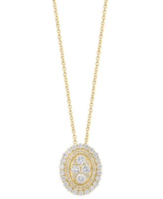 Diamond (1 ct. t.w.) Pendant Necklace in 14k Yellow Gold