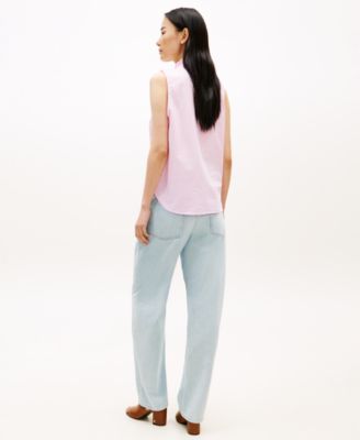 Women's Classic Frill Sleeveless Shirt