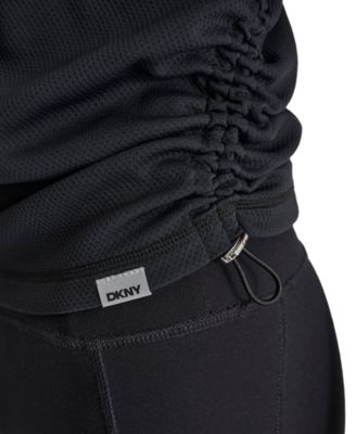 Women's Ruched Side Seams V-Neck Tech T-Shirt