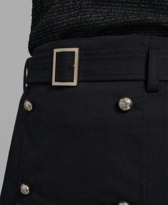 Women's Polka Dot Belted Skirt