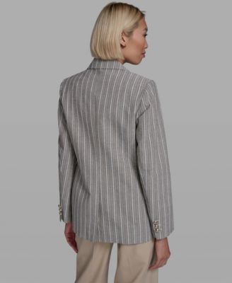Women's Collared Multi Stripe Jacket
