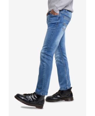 Men's Pieced Pockets Slim Fit Jeans