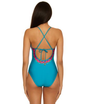Women's Mykonos Lace Up One-Piece Swimsuit