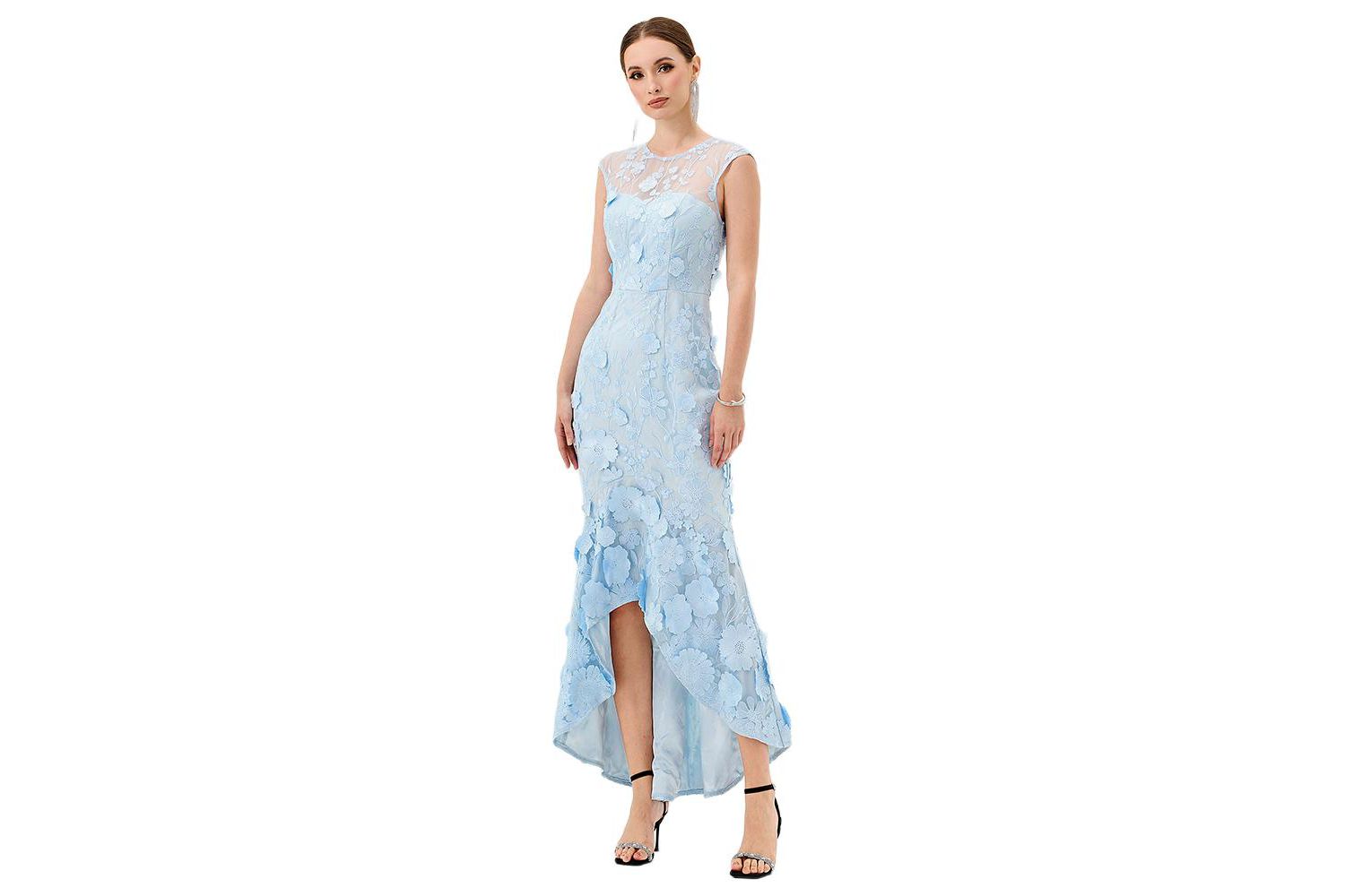 Women's Freyja Cap Sleeve Hi Lo Midi